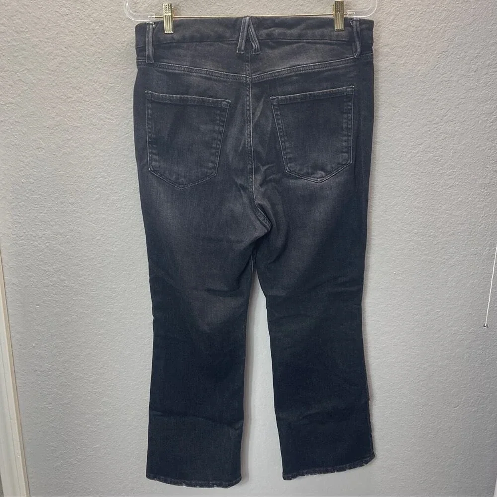 Good American Jeans Good Legs Cropped Mini Boot in Black218